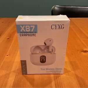 X87 BLUETOOTH WIRELESS EARBUDS LED DISPLAY STEREO 5.49 NOISE REDUCTION NEW